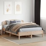 vidaXL Cadre de lit sans matelas 140x200 cm bois massif de pin