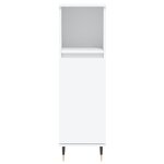 vidaXL Ensemble de meubles salle de bain 3 Pièces blanc bois d'ingénierie