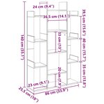 vidaXL Bibliothèque Blanc 86x25 5x140 cm Bois d’ingénierie