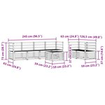 vidaXL Ensemble de canapés d'extérieur 7 Pièces Blanc