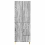 vidaXL Ensemble de Meubles 2 Pièces Sonoma gris 66 x 34 5 x 90 cm