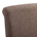 vidaXL Chaises à manger lot de 2 marron tissu
