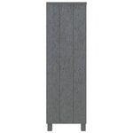 vidaXL Bibliothèque HAMAR Gris foncé 85x35x112 cm Bois de pin massif