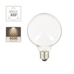 Ampoule led g125 opaque  culot e27  conso. 17w  2452 lumens  blanc neutre