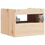vidaXL Table de chevet Marron 38 x 36 x 29 5 cm Bois massif en pin
