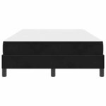 vidaXL Lit boxspring avec matelas Noir 120 x 200 cm Velours