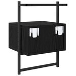 vidaXL Cabinet de chevet Chêne noir 35 x 30 x 51 cm Bois d'ingénierie