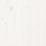 vidaXL Cadre de lit Blanc Bois massif 180x200 cm Super King