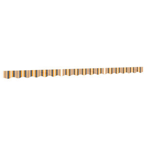 vidaXL Tissu de remplacement de cantonnière d’auvent rayure jaune gris