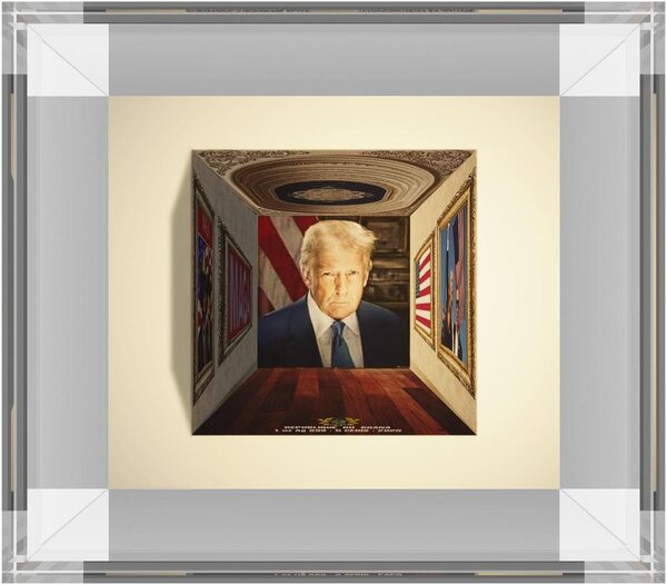 Pièce de monnaie en Argent 5 Cedis g 31.1 (1 oz) Millésime 2025 TRUMP 3D