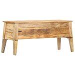vidaXL Boîte de rangement 99x35x48 cm Bois de manguier solide