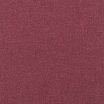 vidaXL Coussins de siège 2 Pièces Bordeaux Ø50 x 19 cm tissu