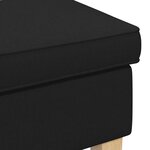 vidaXL Pouf Noir 55 x 35 x 41 cm Tissu