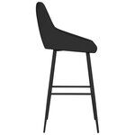 vidaXL Tabourets de bar lot de 2 noir velours