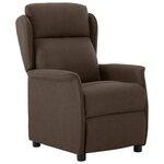 vidaXL Fauteuil inclinable Marron 66.5 x 94 x 101.5 cm Polyester