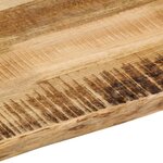 vidaXL Dessus de table bord vivant 110x80x2 5 cm bois de manguier brut