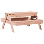 vidaXL Table de pique-nique et bac à sable enfants bois massif douglas