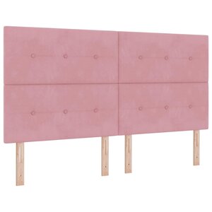 vidaXL Tête de lit Rose 180 cm Velours