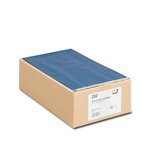 Boîte de 250 pochettes cadeau à soufflet bleues 240x410  60 g/m² gpv