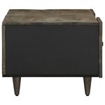 vidaXL Table basse gris clair 100x54x40 cm bois massif de manguier