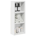 vidaXL Armoire murale de salle de bain Blanc 20 x 10 x 50 cm