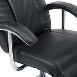 vidaXL Fauteuil TV Noir Similicuir