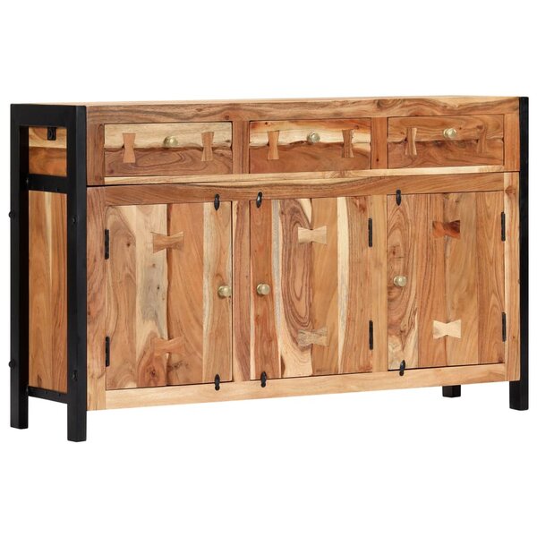 vidaXL Buffet 120x35x75 cm Bois d'acacia solide