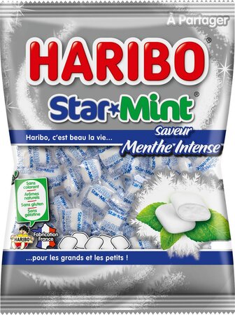 Haribo Bonbons Star Mint menthe intense