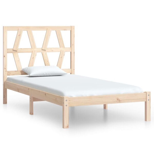vidaXL Cadre de lit Bois de pin massif 90x200 cm