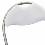 vidaXL Chaise pliante 8 pc Simili cuir Blanc et Gris 48 x 43 5 x 81 cm