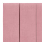 vidaXL Cadre de lit avec tête de lit Rose 90x190 cm Velours