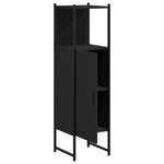 vidaXL Armoire de salle de bain noir 33x33x120 5 cm bois d'ingénierie