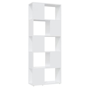 vidaXL Bibliothèque Séparateur de pièce Blanc 60x24x155 cm
