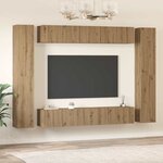 vidaXL Ensemble meuble TV 10 Pièces chêne artisanal 30 5 x 30 x 90 cm