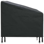 vidaXL Housse de chaise de jardin Noir 90 x 90 x 50 / 75 cm Tissu 600D