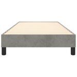 vidaXL Cadre de lit Gris clair 80x200 cm Velours