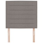 vidaXL Tête de lit Design Lignes Taupe 80 cm en Tissu