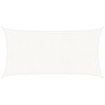 vidaXL Voile d'ombrage 160 g/m² Blanc 4x7 m PEHD