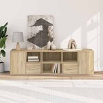 vidaXL Armoire d'angle chêne sonoma 160x40x45 cm bois d’ingénierie