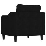 vidaXL Fauteuil Noir 60 cm Tissu