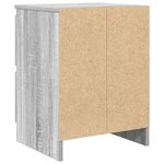 vidaXL Meuble TV sonoma gris 40x35x54 cm bois d'ingénierie