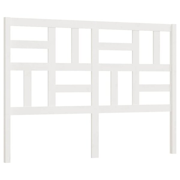 vidaXL Tête de lit Blanc 141x4x104 cm Bois massif de pin