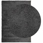vidaXL Tapis shaggy PAMPLONA poils longs moderne anthracite 140x200 cm