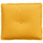 vidaXL Coussin de Dos Jaune clair 50 x 45 cm Tissu en velours côtelé