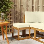 vidaXL Banc de Jardin Bois d'Acacia Massif Naturel