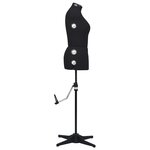 vidaXL Mannequin de robe ajustable pour femme Noir M Taille 40-46