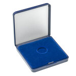 Écrin monnaie avec plateau velours bleu pour pièces de 18 à 50 mm. Diamètre intérieur - 20 mm