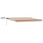 vidaXL Auvent rétractable électrique Bleu  Orange  Anthracite 4 × 3 m