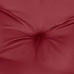 vidaXL Coussins de palette 2 Pièces rouge bordeaux tissu