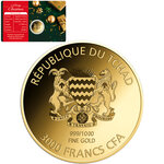 Pièce de monnaie en Or 3000 Francs g 0.031 (1/1000 oz) Millésime 2023 Gold Gift COCA COLA FOR YOU FROM SANTA 1/1000